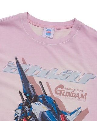 MOBILE SUIT GUNDAM CHAR'S COUNTERATTACK WASHING SHORT SLEEVE T-SHIRT LIGHT PINK