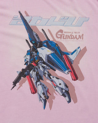 MOBILE SUIT GUNDAM CHAR'S COUNTERATTACK WASHING SHORT SLEEVE T-SHIRT LIGHT PINK