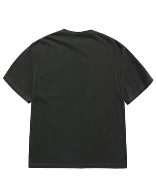 MOBILE SUIT GUNDAM LAST SHOOTING PIGMENT WASHING SHORT SLEEVE T-SHIRT CHARCOAL