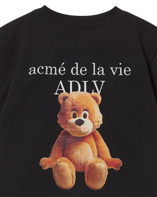 KIDS AC BEAR BASIC LOGO SHORT SLEEVE T-SHIRT BLACK