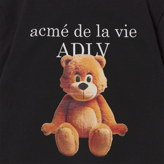 KIDS AC BEAR BASIC LOGO SHORT SLEEVE T-SHIRT BLACK