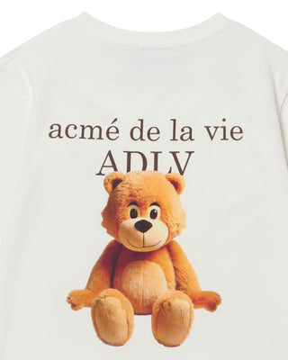 KIDS AC BEAR BASIC LOGO SHORT SLEEVE T-SHIRT CREAM