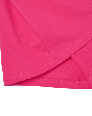 KIDS AC BEAR BASIC LOGO SHORT SLEEVE T-SHIRT HOT PINK