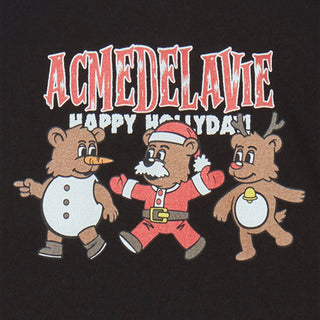 KIDS AC BEAR FRIEND X-MAS SHORT SLEEVE T-SHIRT BLACK