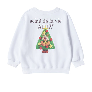 KIDS AC BEAR TREE SWEATSHIRT WHITE