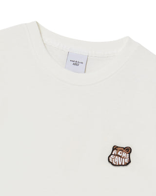 KIDS AC BEAR WAPPEN SHORT SLEEVE T-SHIRT CREAM