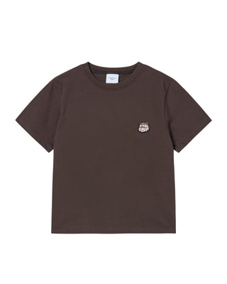 KIDS AC BEAR WAPPEN SHORT SLEEVE T-SHIRT DARK BROWN