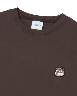 KIDS AC BEAR WAPPEN SHORT SLEEVE T-SHIRT DARK BROWN