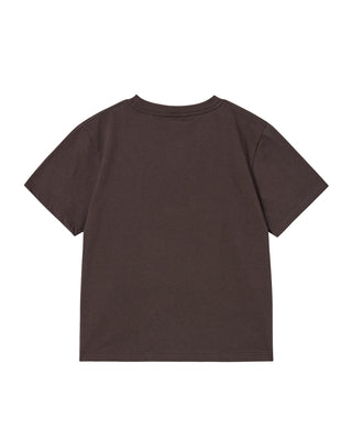 KIDS AC BEAR WAPPEN SHORT SLEEVE T-SHIRT DARK BROWN