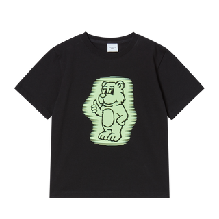 KIDS AC BEAR NEON SHORT SLEEVE T-SHIRT BLACK