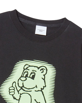 KIDS AC BEAR NEON SHORT SLEEVE T-SHIRT BLACK