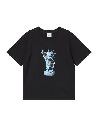 KIDS AC BEAR STATUE OF LIBERTY SHORT SLEEVE T-SHIRT BLACK