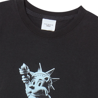 KIDS AC BEAR STATUE OF LIBERTY SHORT SLEEVE T-SHIRT BLACK