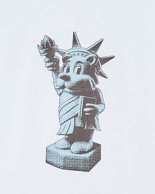 KIDS AC BEAR STATUE OF LIBERTY SHORT SLEEVE T-SHIRT WHITE