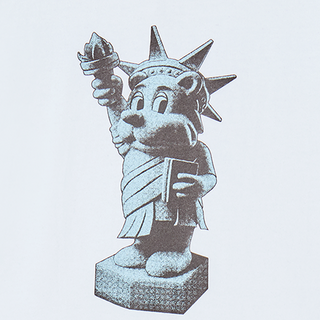 KIDS AC BEAR STATUE OF LIBERTY SHORT SLEEVE T-SHIRT WHITE