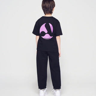 KIDS A SYMBOL CIRCLE SHORT SLEEVE T-SHIRT BLACK