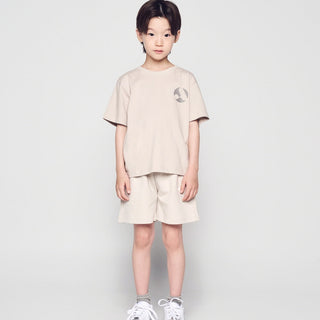 KIDS A SYMBOL CIRCLE SHORT SLEEVE T-SHIRT ESSENTIAL BEIGE
