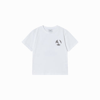 KIDS A SYMBOL CIRCLE SHORT SLEEVE T-SHIRT WHITE