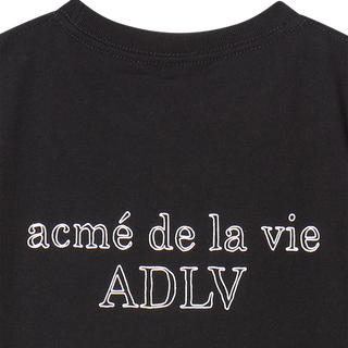 KIDS BORDER LINE BASIC LOGO SHORT SLEEVE T-SHIRT BLACK