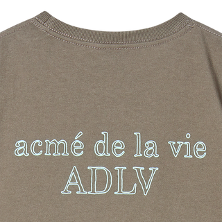 KIDS BORDER LINE BASIC LOGO SHORT SLEEVE T-SHIRT COCOA