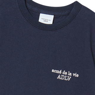 KIDS BORDER LINE BASIC LOGO SHORT SLEEVE T-SHIRT DARK NAVY