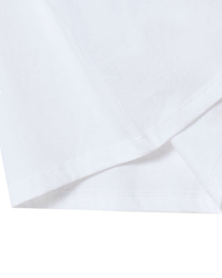 KIDS BORDER LINE BASIC LOGO SHORT SLEEVE T-SHIRT WHITE