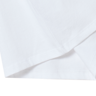 KIDS BORDER LINE BASIC LOGO SHORT SLEEVE T-SHIRT WHITE