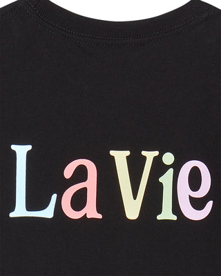 KIDS COLOR LOGO SHORT SLEEVE T-SHIRT BLACK