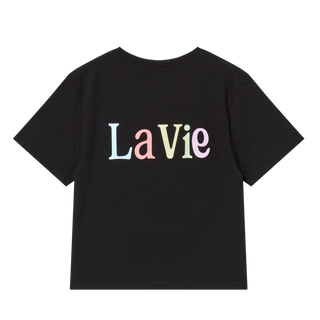 KIDS COLOR LOGO SHORT SLEEVE T-SHIRT BLACK