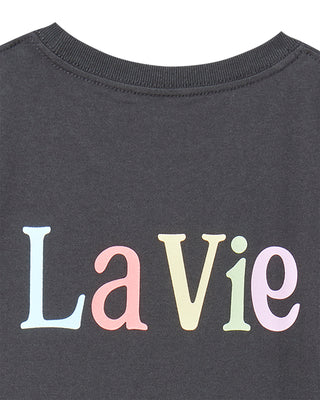 KIDS COLOR LOGO SHORT SLEEVE T-SHIRT CHARCOAL