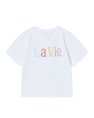 KIDS COLOR LOGO SHORT SLEEVE T-SHIRT WHITE