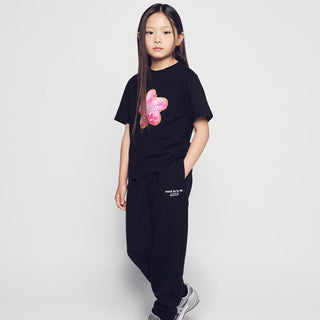 KIDS STAR DOUGHNUT SHORT SLEEVE T-SHIRT BLACK