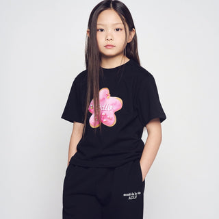 KIDS STAR DOUGHNUT SHORT SLEEVE T-SHIRT BLACK