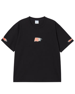 ADLV FIREWORKS LOGO SHORT SLEEVE T-SHIRT BLACK