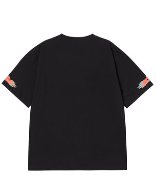 ADLV FIREWORKS LOGO SHORT SLEEVE T-SHIRT BLACK