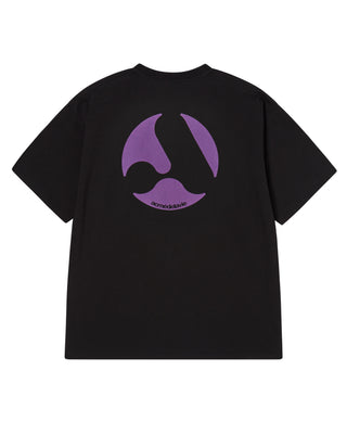 A SYMBOL CIRCLE SHORT SLEEVE T-SHIRT BLACK