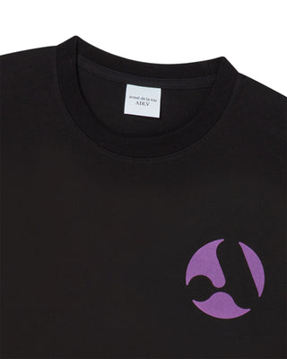 A SYMBOL CIRCLE SHORT SLEEVE T-SHIRT BLACK
