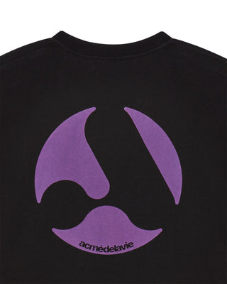 A SYMBOL CIRCLE SHORT SLEEVE T-SHIRT BLACK