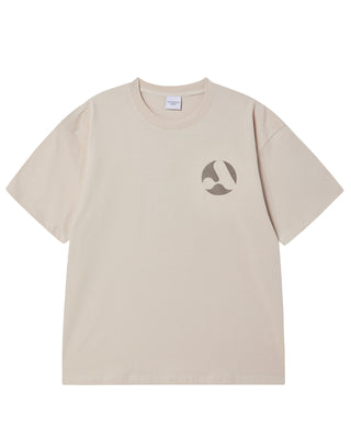 A SYMBOL CIRCLE SHORT SLEEVE T-SHIRT ESSENTIAL BEIGE