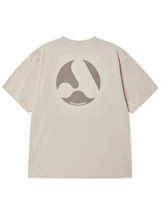 A SYMBOL CIRCLE SHORT SLEEVE T-SHIRT ESSENTIAL BEIGE