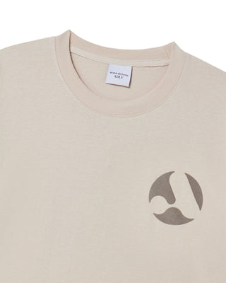 A SYMBOL CIRCLE SHORT SLEEVE T-SHIRT ESSENTIAL BEIGE