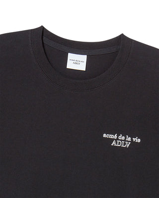 BORDER LINE BASIC LOGO SHORT SLEEVE T-SHIRT BLACK