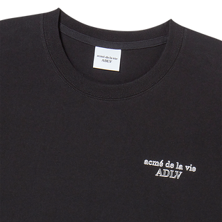 BORDER LINE BASIC LOGO SHORT SLEEVE T-SHIRT BLACK
