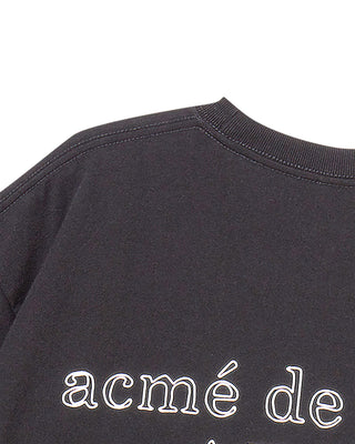 BORDER LINE BASIC LOGO SHORT SLEEVE T-SHIRT BLACK