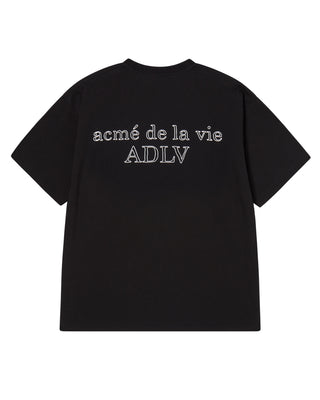 BORDER LINE BASIC LOGO SHORT SLEEVE T-SHIRT BLACK