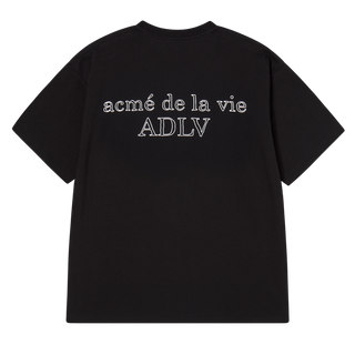 BORDER LINE BASIC LOGO SHORT SLEEVE T-SHIRT BLACK