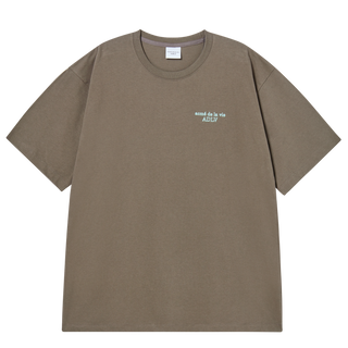 BORDER LINE BASIC LOGO SHORT SLEEVE T-SHIRT COCOA