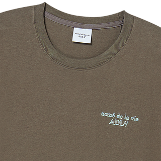 BORDER LINE BASIC LOGO SHORT SLEEVE T-SHIRT COCOA