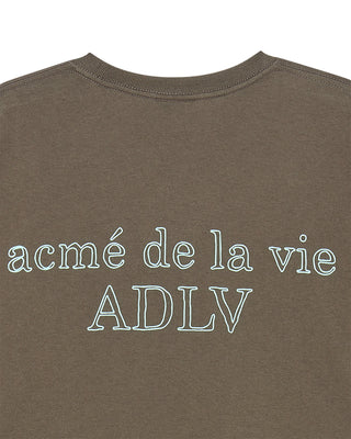 BORDER LINE BASIC LOGO SHORT SLEEVE T-SHIRT COCOA