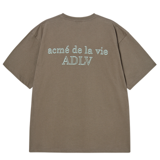 BORDER LINE BASIC LOGO SHORT SLEEVE T-SHIRT COCOA